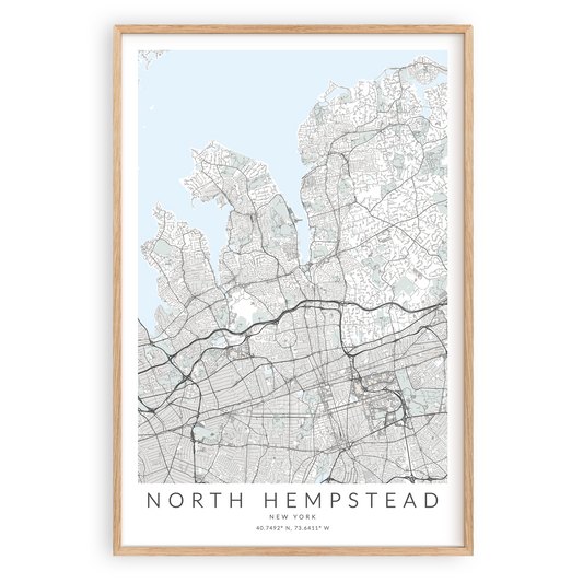 north hempstead ny map poster