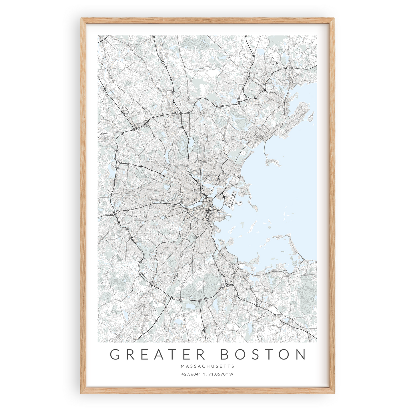 Greater Boston Map Print