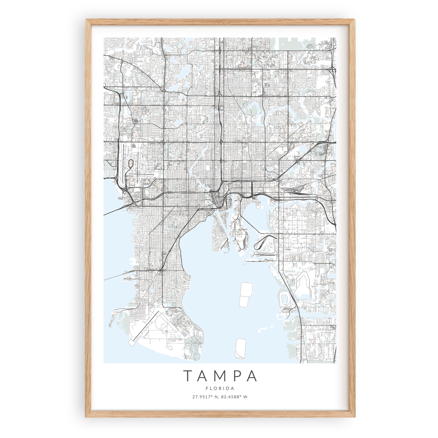 Tampa Map Print