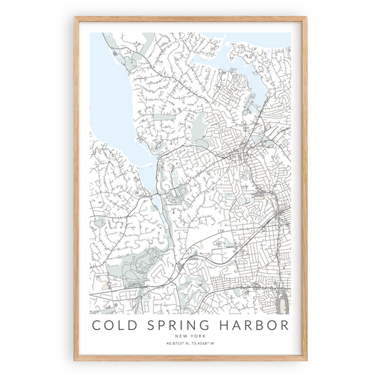 cold spring harbor new york map