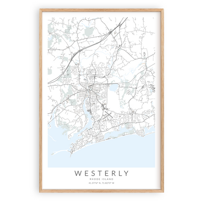 Westerly Map Print