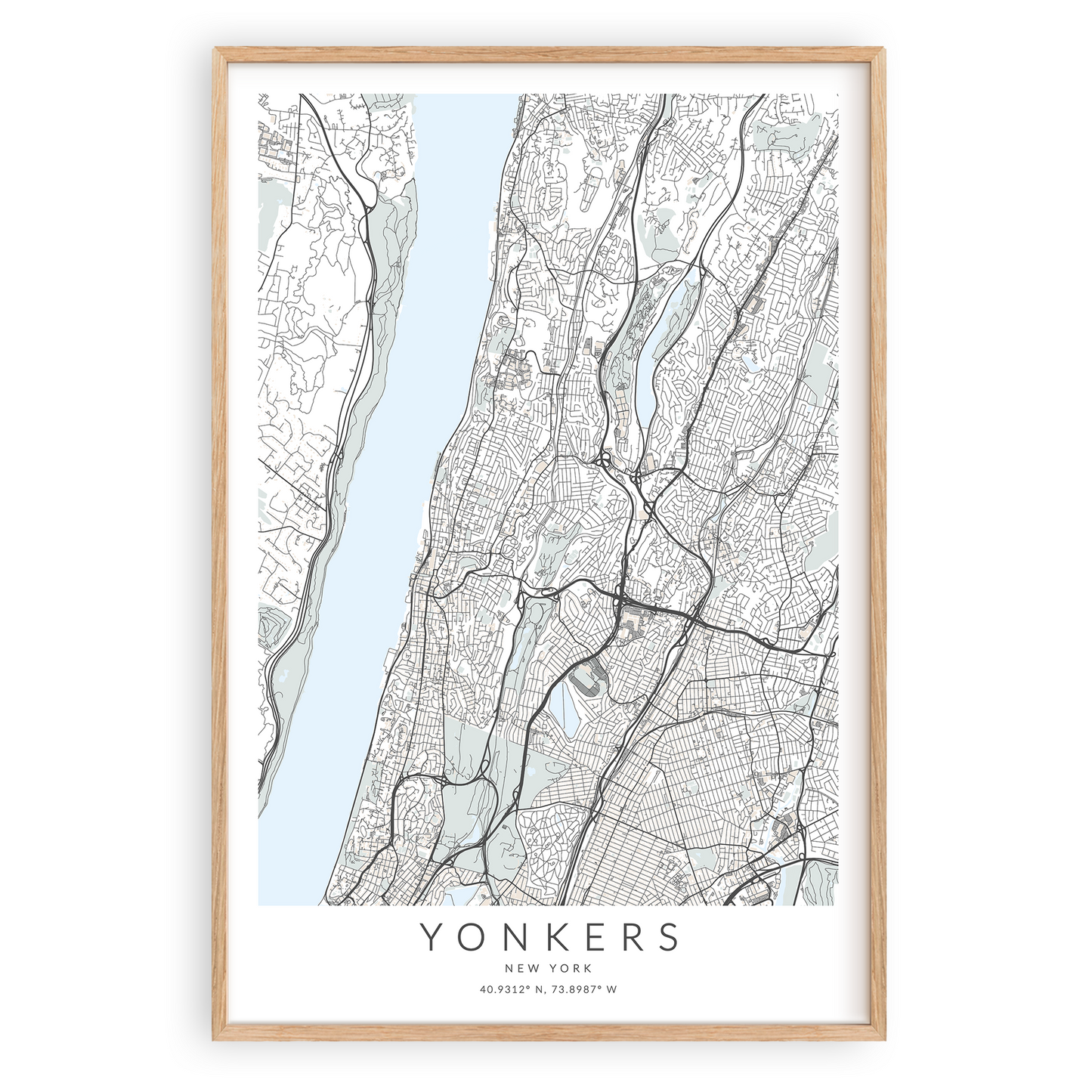 yonkers new york map decor