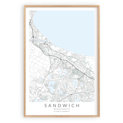 Sandwich Map Print