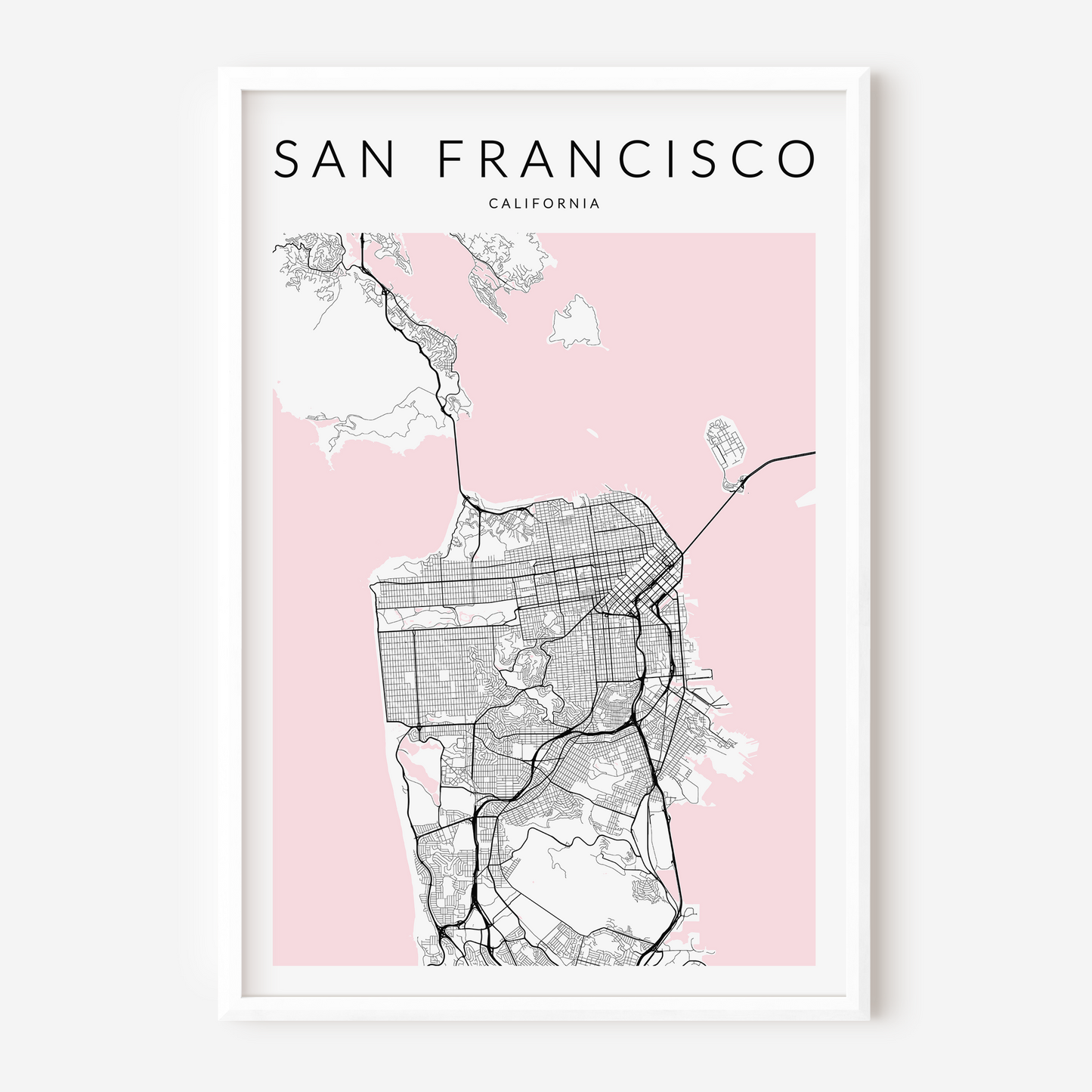 San Francisco Minimalist Map Print